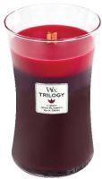 WoodWick Trilogy Sun Ripened Berries mirisna svijeća s drvenim fitiljem 609,5 g