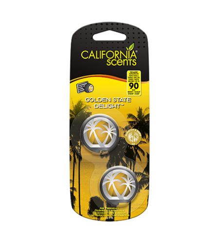 California Scents Mini Diffuser Golden State Delight miris za auto 2 x 3 ml