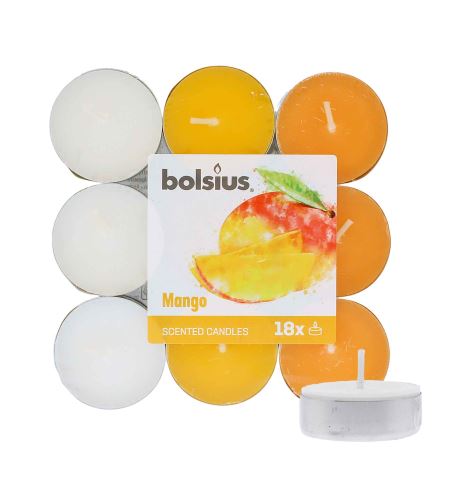 Bolsius Scented Tealights Mango 4h čajna svijeća 18 kom