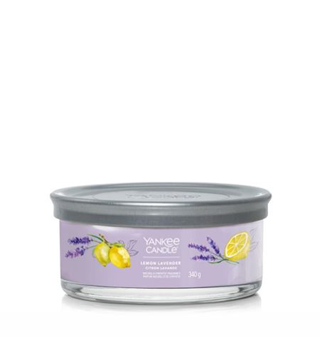 Yankee Candle Lemon Lavender signature tumbler svijeća u čaši s pet fitilja 340 g