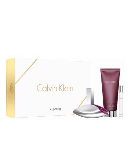 Calvin Klein Euphoria poklon set za žene parfemska voda 100 ml + losion za tijelo 200 ml + parfemska voda roll-on 10 ml