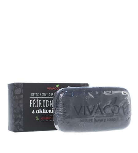 Vivaco Detox prirodni sapun u kamenu s aktivnim ugljenom 2% 100 g