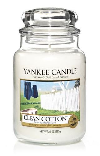Yankee Candle Clean Cotton mirisna svijeća 623 g