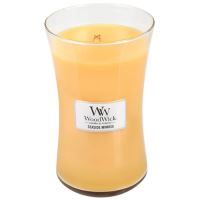 WoodWick Seaside Mimosa vonná svíčka s dřevěným knotem 609,5 g