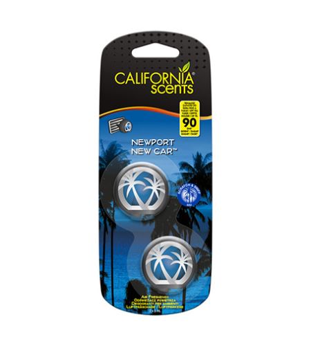 California Scents Mini Diffuser Newport New Car miris za auto 2 x 3 ml