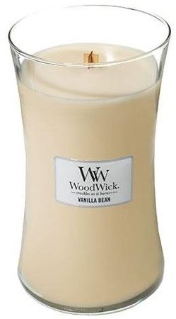WoodWick Vanilla Bean mirisna svijeća s drvenim fitiljem 609,5 g