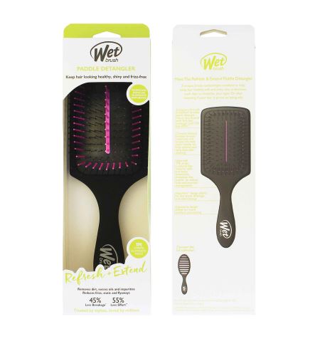 Wet Brush Refresh + Extend Paddle Detangler češalj za kosu Black