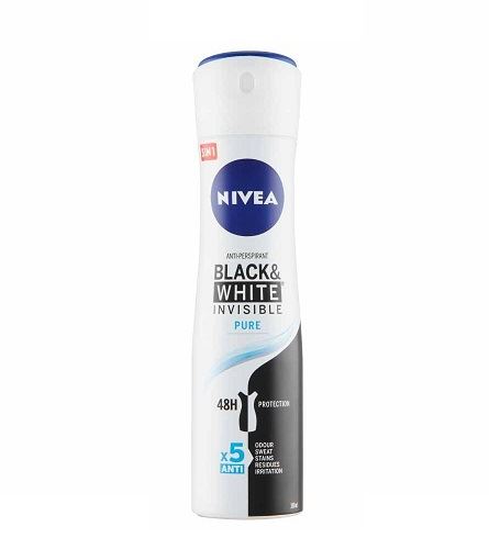 Nivea Invisible Black & White Pure antiperspirant u spreju 150 ml