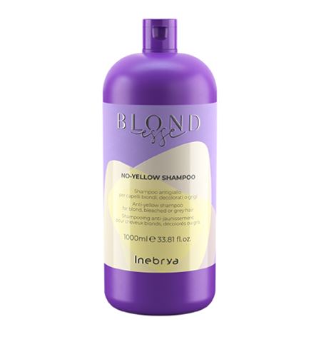 INEBRYA BLONDESSE No-Yellow šampon protiv žutih odsjaja za plavu izbijeljenu ili sijedu kosu