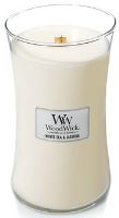 WoodWick White Tea &amp; Jasmine vonná svíčka s dřevěným knotem 609,5 g