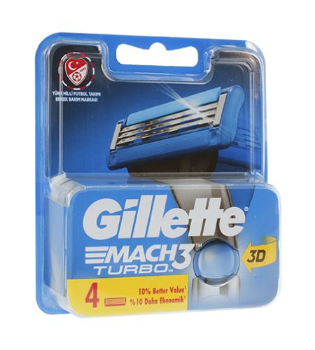 Gillette Mach3 Turbo rezervne britve za muškarce