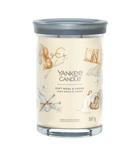 Yankee Candle Soft Wool & Amber signature tumbler velika 567 g