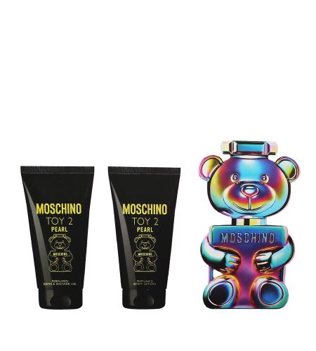 Moschino Toy 2 Pearl lak za kosu za dugotrajan učinak uniseks parfémovaná voda 50 ml + tělové mléko 50 ml + sprchový gel 50 ml