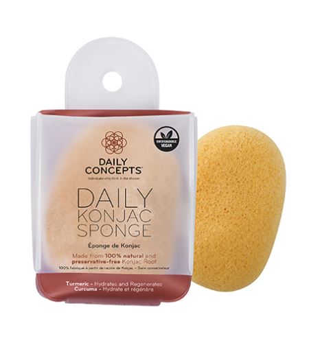 Daily Concepts Tumeric Daily Konjac Sponge spužvica za čišćenje lica