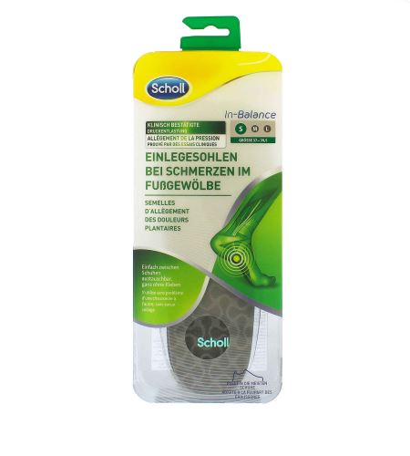 Scholl In-Balance Arch Pain Relief Insole Small Maska za oštećenu, kemijski tretiranu kosu 1 kom