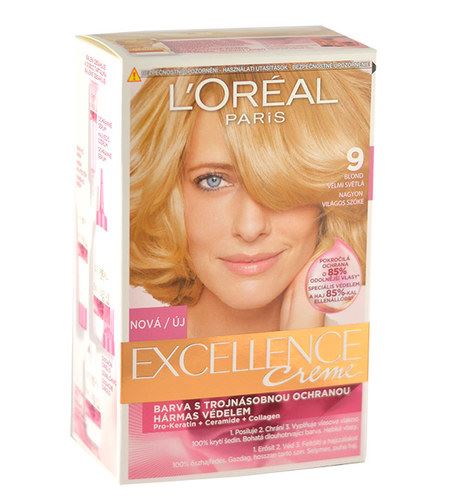 L'Oréal Paris Excellence Creme Hair Colour 1ks W 9 Natural Light Blonde