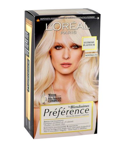 L'Oréal Paris Préférence les Blondissimes Hair Colour boja za kosu 1 kn Extreme Platinum