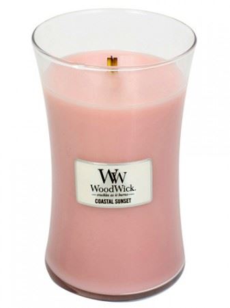 WoodWick Coastal Sunset mirisna svijeća s drvenim fitiljem 609,5 g