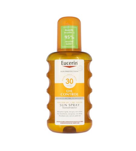 Eucerin Sun Dry Touch Oil Control prozirni sprej za sunčanje SPF 30 200 ml