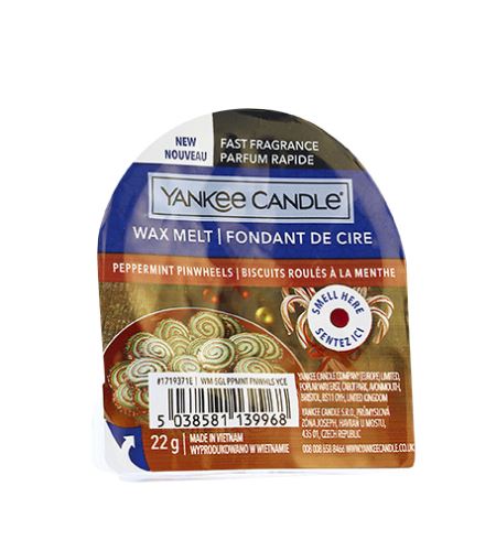 Yankee Candle Peppermint Pinwheels mirisni vosak 22 g