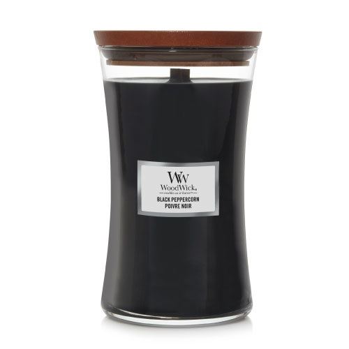 WoodWick Black Peppercorn mirisna svijeća s drvenim fitiljem 609,5 g