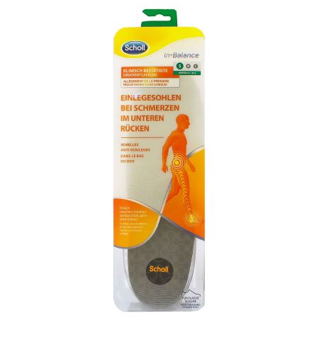 Scholl In-Balance Lower Back Pain Relief Insole Small ulošci za cipele 1 kom