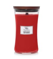 WoodWick Crimson Berries mirisna svijeća s drvenim fitiljem 609,5 g