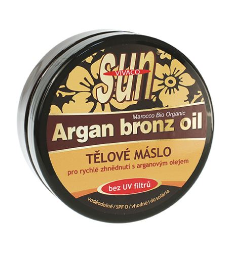 Vivaco SUN Argan Bronz Oil maslac za sunčanje s bio arganovim uljem bez UV filtera 200 ml