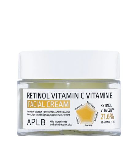 APLB Retinol Vitamin C Vitamin E Facial Cream kremu za lice protiv starenja 55 ml