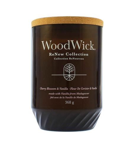 WoodWick ReNew Cherry Blossom & Vanilla velika svijeća 368 g