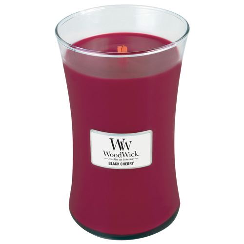 WoodWick Black Cherry mirisna svijeća s drvenim fitiljem 609,5 g