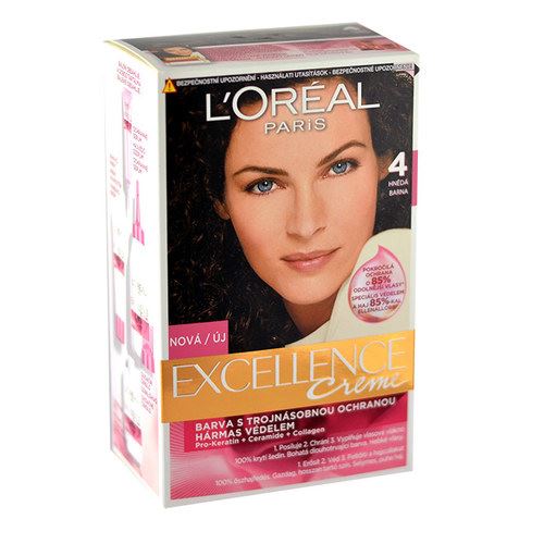L'Oréal Paris Excellence Creme Hair Colour 1ks W 4 Brown