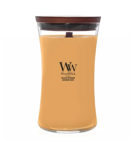 WoodWick Golden Bourbon mirisna svijeća s drvenim fitiljem 609,5 g