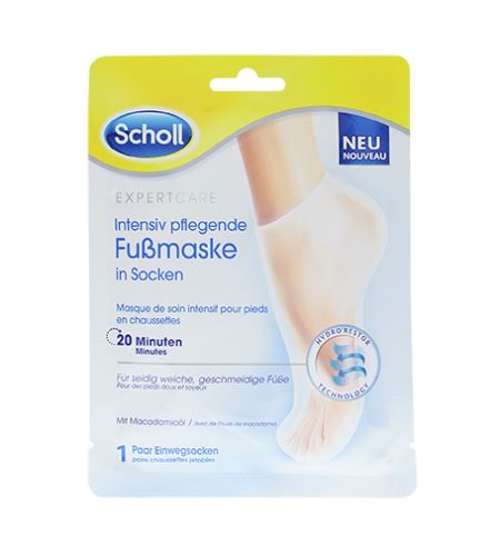 Scholl Expert Care PediMask Macadamia Oil hranjiva maska za noge s makademskim uljem 1 par