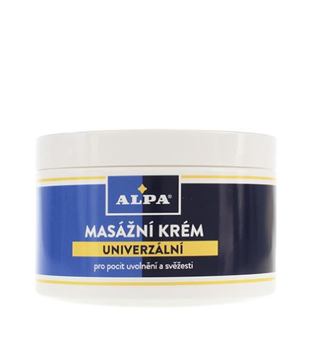 Alpa Massage Cream univerzalno za osjećaj svježine i opuštenosti 250 ml