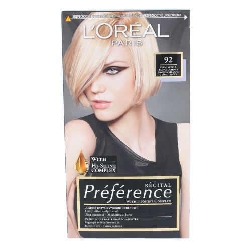 L'Oréal Paris Préférence Récital Hair Colour 1ks W 92