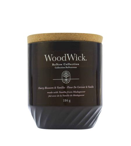 WoodWick ReNew Cherry Blossom & Vanilla srednja svijeća 184 g