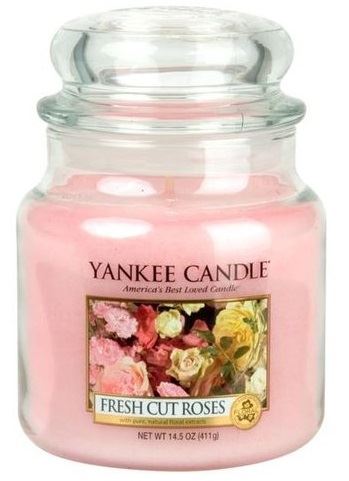 Yankee Candle Fresh Cut Roses mirisna svijeća 411 g