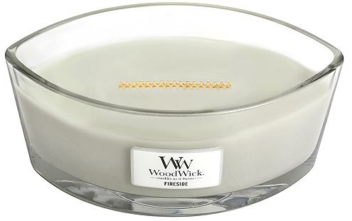 WoodWick Fireside mirisna svijeća s drvenim fitiljem 453,6 g
