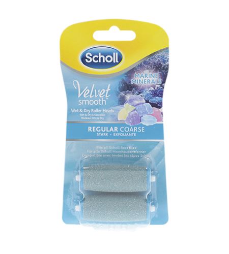 Scholl Velvet Smooth zamjenska glava s morskim mineralima srednje hrapava 2 kom