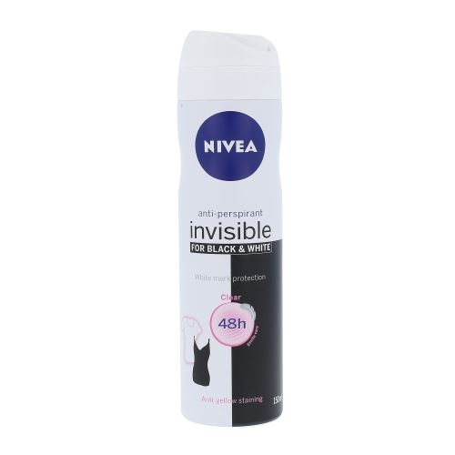 Nivea Invisible Black & White Clear antiperspirant u spreju 150 ml