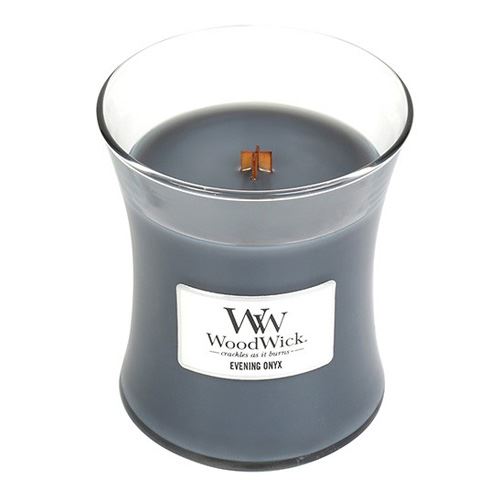 WoodWick Evening Onyx mirisna svijeća s drvenim fitiljem 275 g