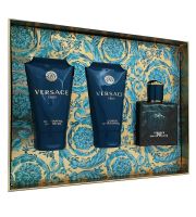 Versace Eros lak za kosu za dugotrajan učinak za muškarce toaletní voda 50 ml + sprchový gel 50 ml + balzám po holení 50 ml (2)