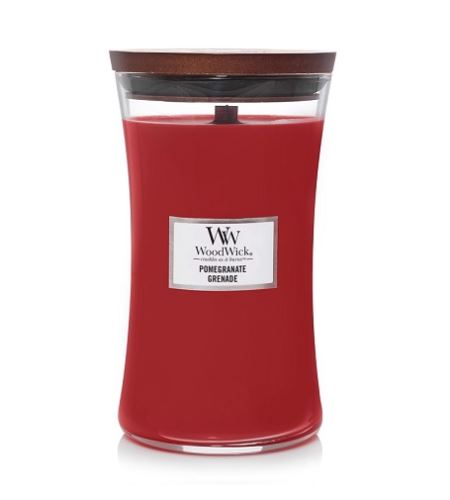 WoodWick Pomegranate mirisna svijeća s drvenim fitiljem 609,5 g