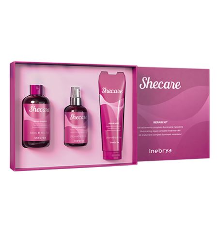 INEBRYA Shecare Repair SET (Shampoo 300ml + Mask 250ml + Magic Spray 200ml)