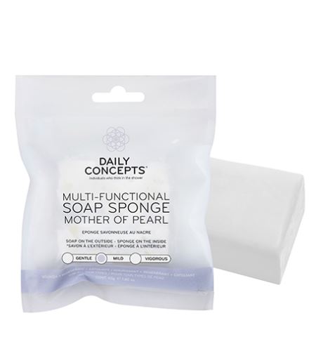 Daily Concepts Mother Of Pearl Multi-Functional Soap Sponge multifunkcionalna spužvica za sapun 45 g