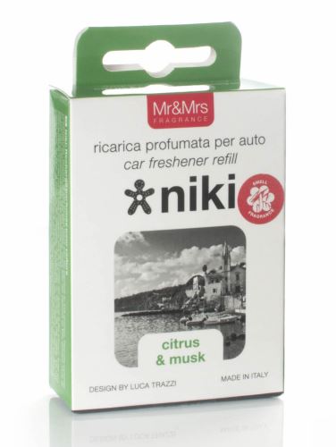 Mr&Mrs Fragrance Niki Citrus & Musk punjenje mirisa za auto