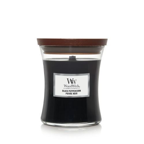 WoodWick Black Peppercorn mirisna svijeća s drvenim fitiljem 275 g