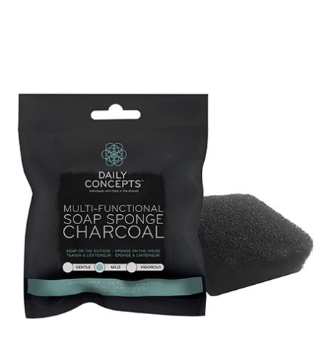 Daily Concepts Charcoal Multi-Functional Soap Sponge multifunkcionalna spužvica za sapun 45 g