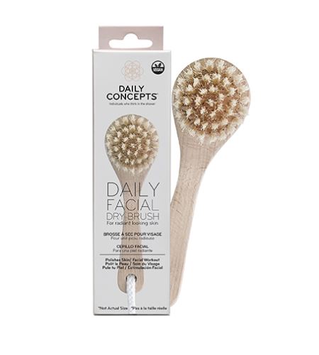 Daily Concepts Daily Facial Dry Brush kartáček na obličej z bukového dřeva